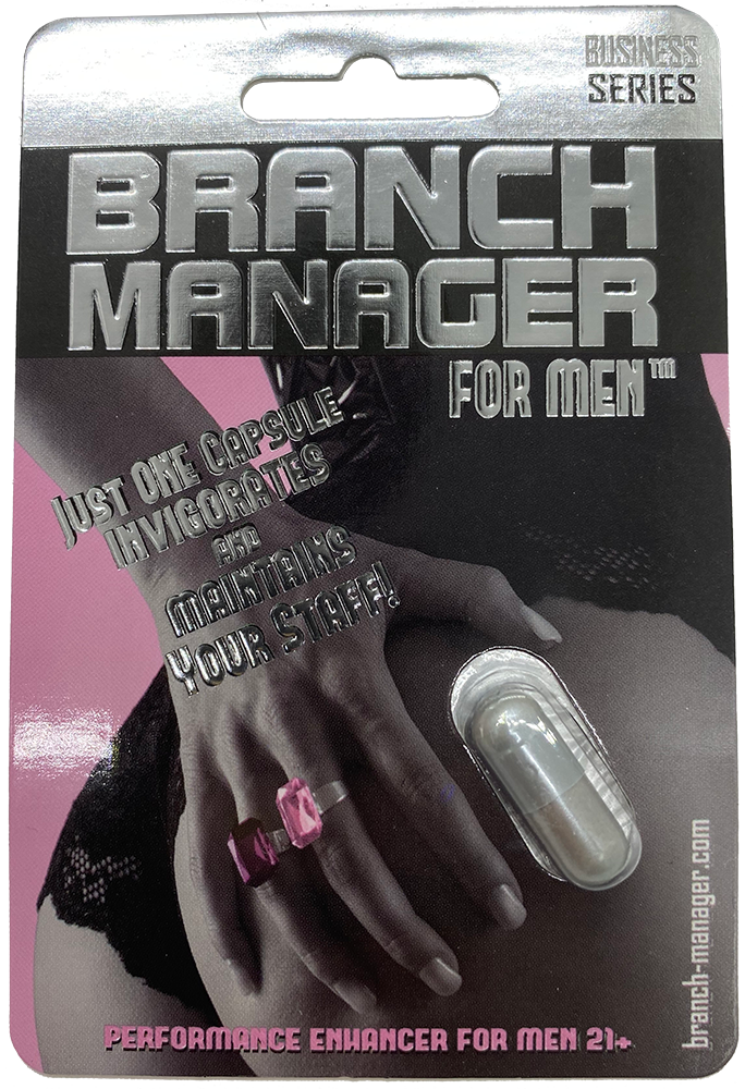 Branch Manager for Men - SPECIAL EDITION 24 Single Packs w/ FAST & FREE SHIPPING!  NOW ON SPECIAL INTRODUCTORY SALE FOR ONLY $79 FOR A LIMITED TIME!!!  (Regularly $91.99)!!