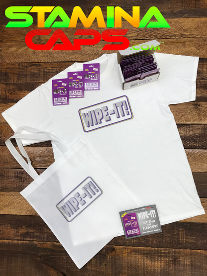 Wipe-It! for Men 24-pack GIFT BUNDLE w/ T-Shirt & Tote Bag & FAST & FREE Shipping!!!